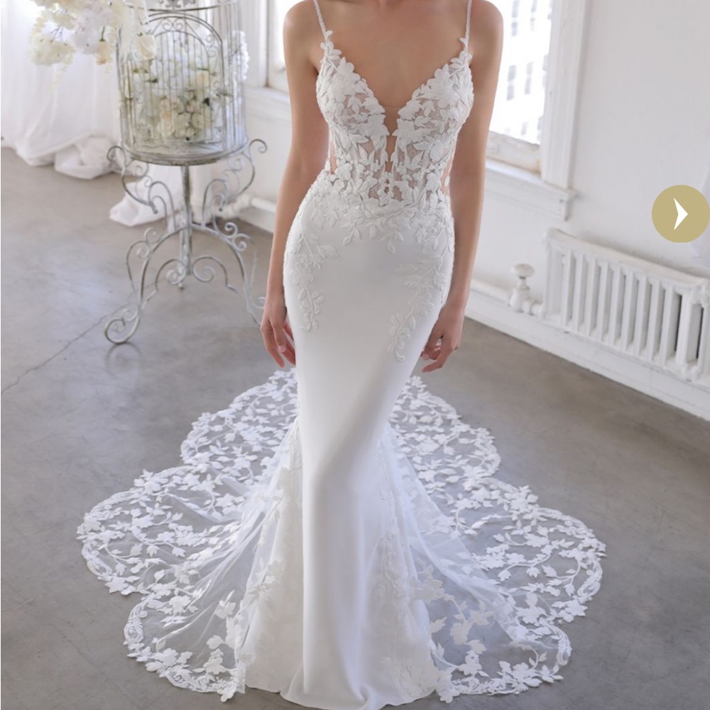 Blue by Enzoani. Oliviana wedding gown